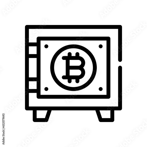 safebox line icon