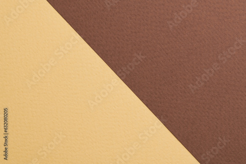 Rough kraft paper background, paper texture brown beige colors. Mockup with copy space for text.
