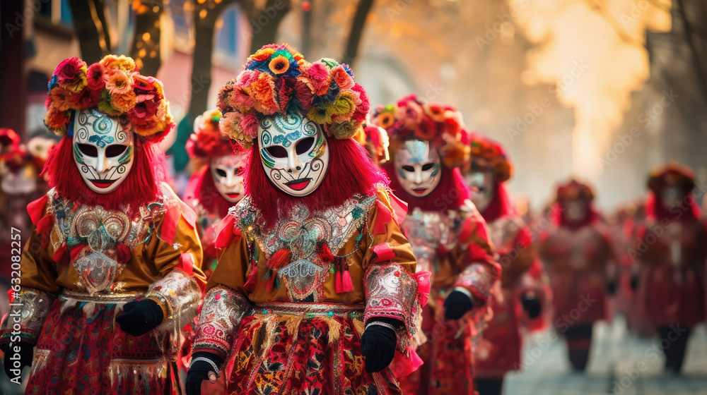 mask carnival face makeup people festival