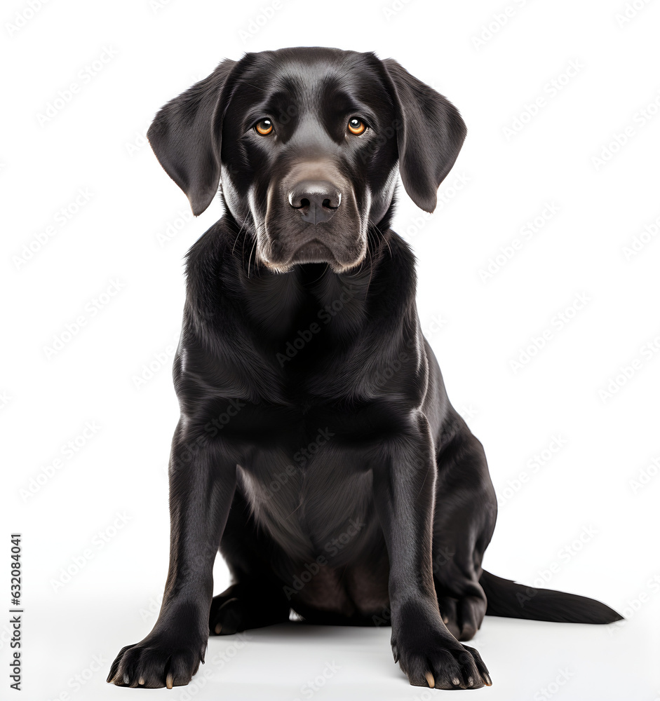 Labrador Retriever on white background Labrador Retriever on white background