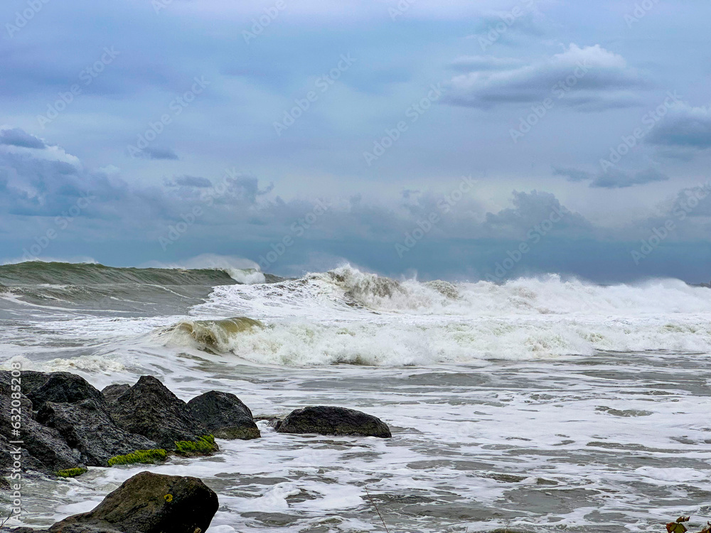 wild waves and scenery of the black sea