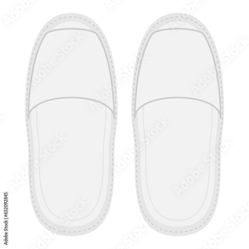 使い捨てスリッパのベクターイラスト。