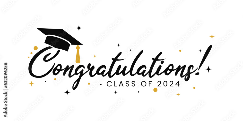 Congratulations Class Of 2024 Greeting Sign. Congrats Graduated ...