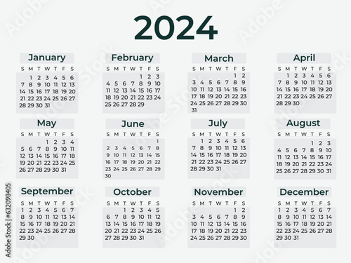 Calendar Design annual report 2024 For your Business