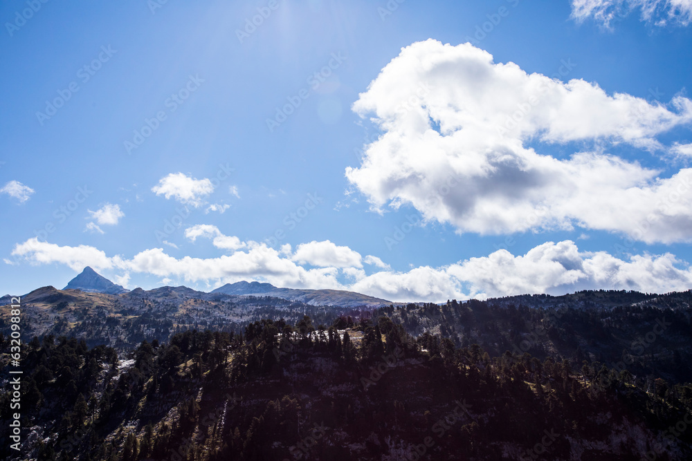 Summer landscape in the mountains of Navarra, Pyrenees, Spain