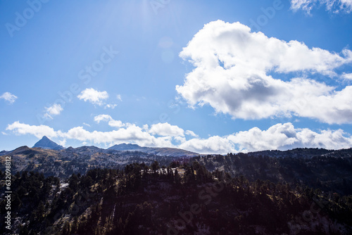 Summer landscape in the mountains of Navarra  Pyrenees  Spain