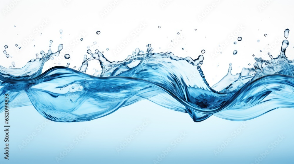 Obraz premium Water splash photograph, capturing the dynamic elegance and energy of liquid in motion, high speed.