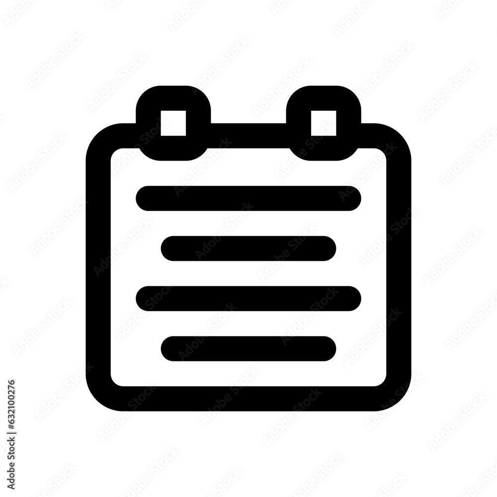 notepad line icon notepad line icon
