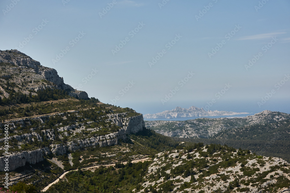 Panoramic views from the Calanques National Park. France