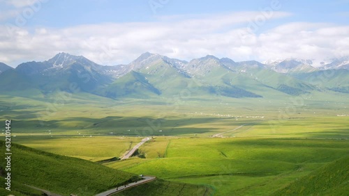 Natural scenery of Narat prairie in Xinjiang photo