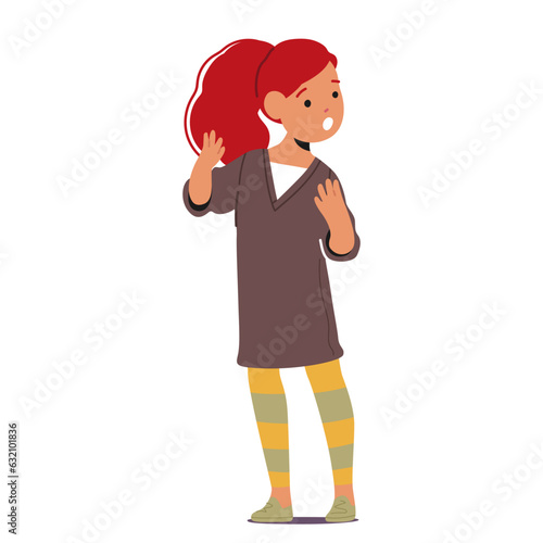 Melodious Child Girl Character Singing Songs With Innocent Charm, Spreading Joy And Happiness With Every Note
