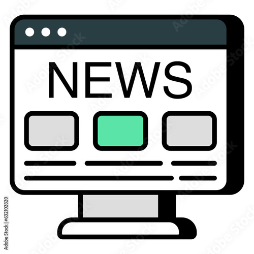 Trendy vector design of online news