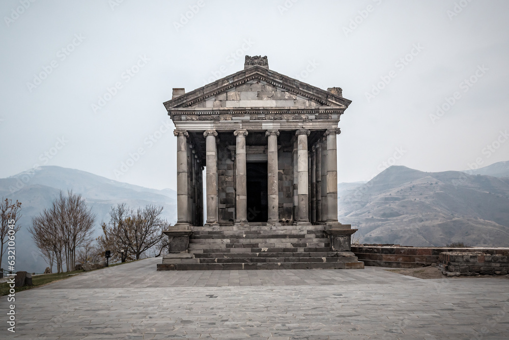 Fototapeta premium Garni Pagan Temple, the hellenistic temple in Republic of Armenia