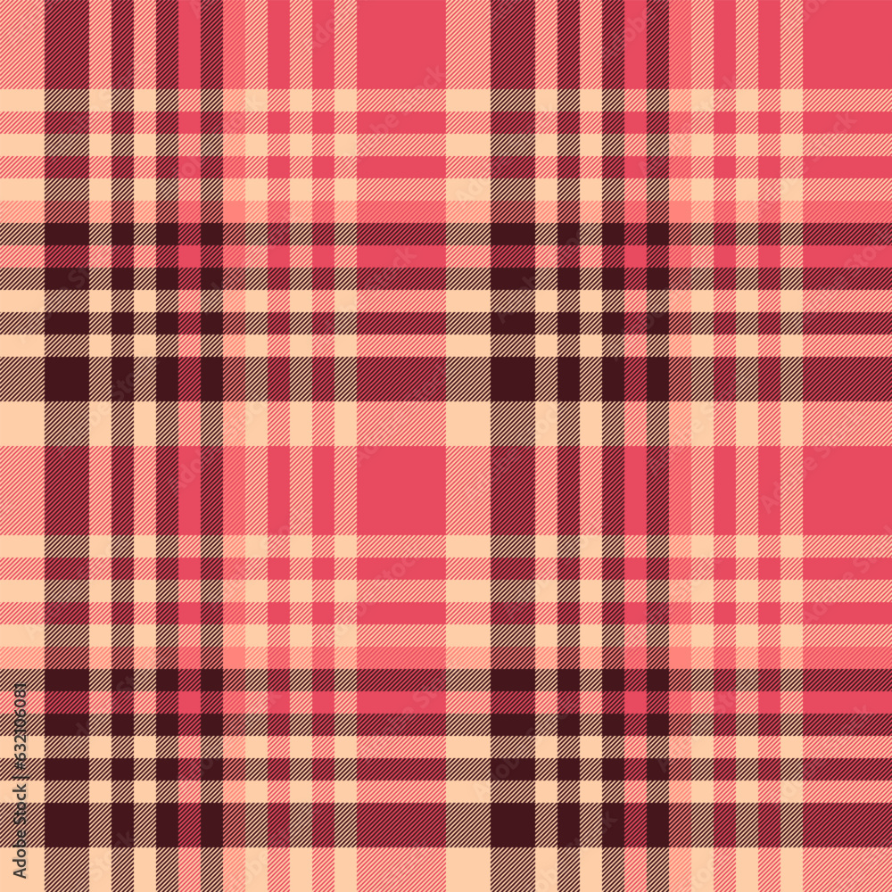 Check vector textile of pattern tartan plaid with a seamless fabric texture background. Check vector textile of pattern tartan plaid with a seamless fabric texture background.