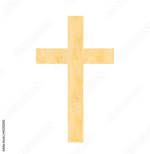 Wallpaper Mural Symbol of Christianity, cross watercolor on white background.  Religious foliage illustration for Easter Christian, Baptism, and First Communion Designs. Frame. First communion cross. Torontodigital.ca
