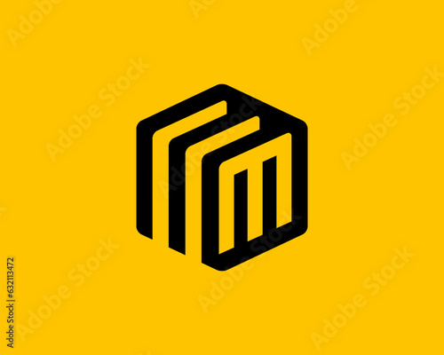 Letter M logo icon design template elements