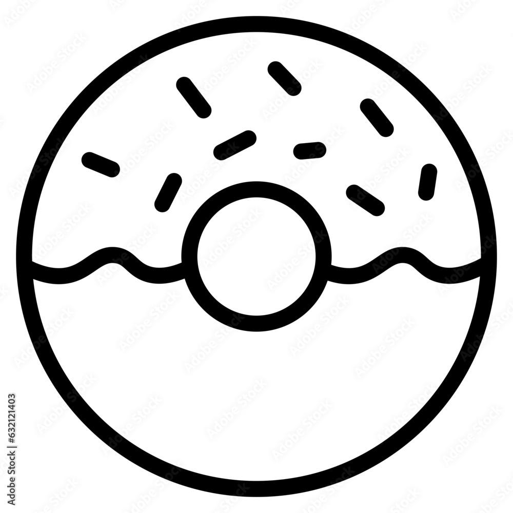 Obraz premium donut line