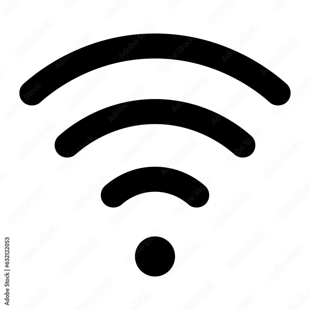 wi-fi signal glyph wi-fi signal glyph