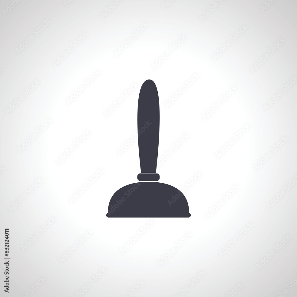 Plumbing plunger icon. plunger isolated icon Plumbing plunger icon. plunger isolated icon