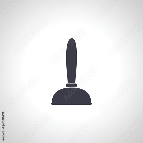 Plumbing plunger icon. plunger isolated icon