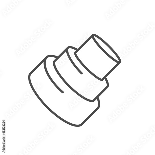 Multilayer hose line outline icon