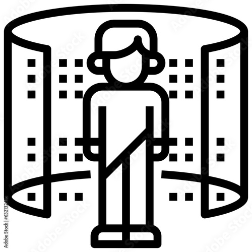 TELEPORTATION line icon,linear,outline,graphic,illustration
