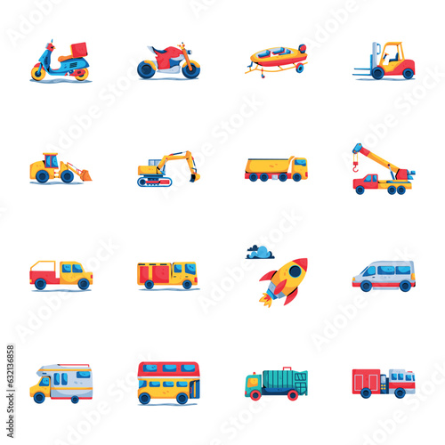 Pack of Travel Flat Icons 

