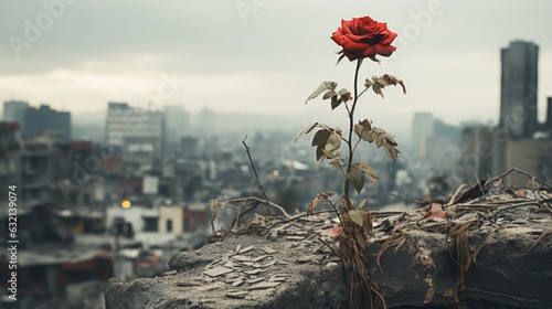 Roses grew after the war.