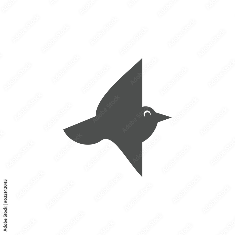 Obraz premium bird logo vector icon illustration 