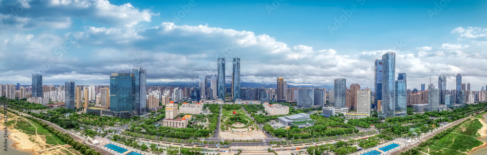 Obraz premium Aerospace China Nanchang Urban Architecture Skyrim