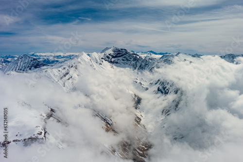 Snow Alp mountain range landscape © Kokhanchikov