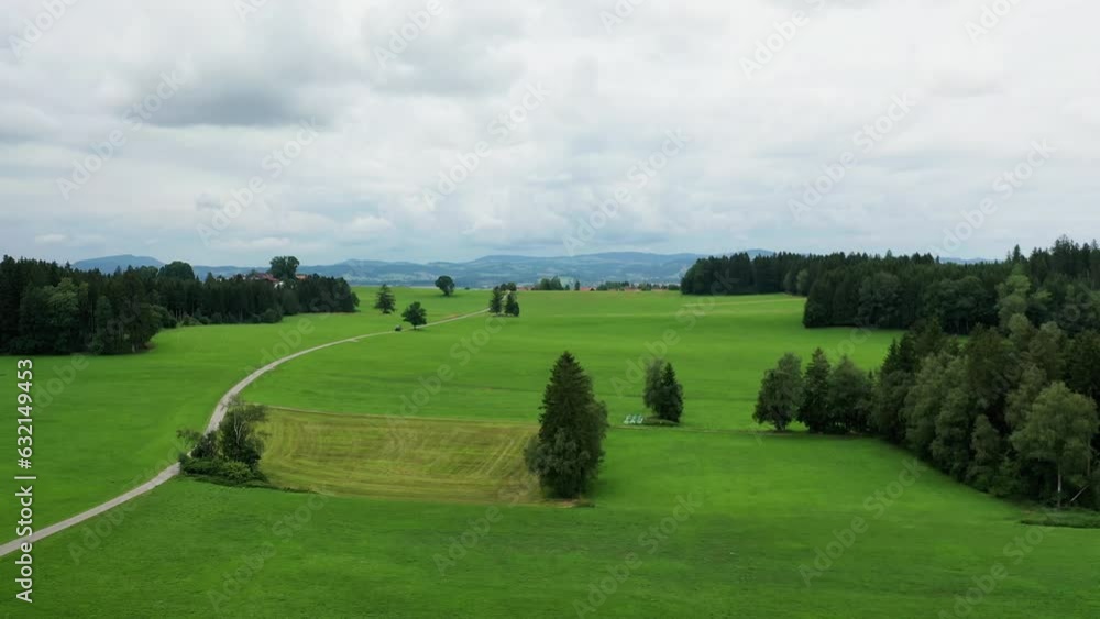 Luftbild vom Kemptener Wald beim Dengelstein (auch: Denkelstein). Betzenried, Durach, Kempten, Bayern, Deutschland. Luftbild vom Kemptener Wald beim Dengelstein (auch: Denkelstein). Betzenried, Durach, Kempten, Bayern, Deutschland.