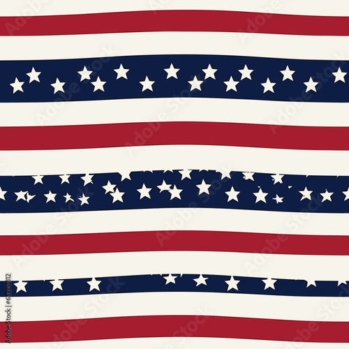 Seamless Colorful USA Pattern. Seamless pattern of USA in colorful style. Add color to your digital project with our pattern!