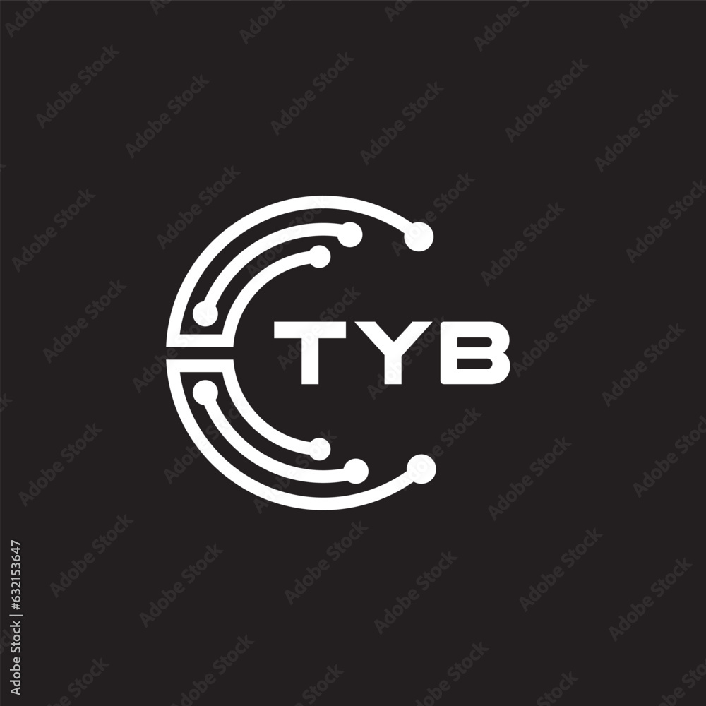 TYB letter technology logo design on black background. TYB creative initials letter IT logo concept. TYB setting shape design
TYB letter technology logo design on black background. TYB creative initials letter IT logo concept. TYB setting shape design