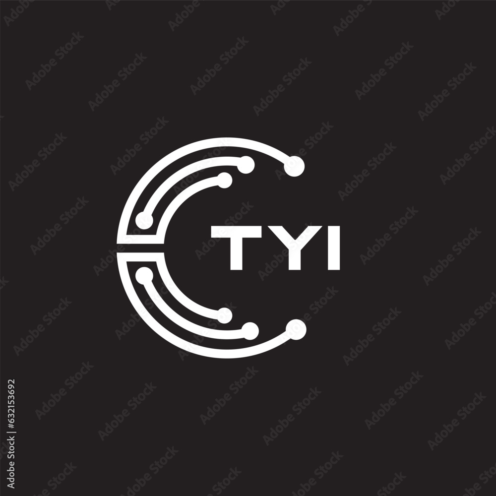 TYI letter technology logo design on black background. TYI creative initials letter IT logo concept. TYI setting shape design
TYI letter technology logo design on black background. TYI creative initials letter IT logo concept. TYI setting shape design