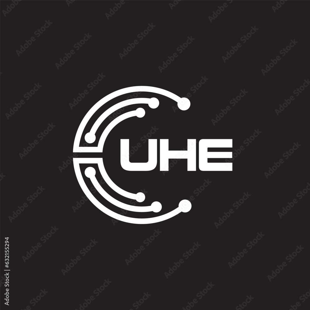 UHEletter technology logo design on black background. UHEcreative initials letter IT logo concept. UHEsetting shape design
UHEletter technology logo design on black background. UHEcreative initials letter IT logo concept. UHEsetting shape design