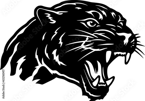 Panther - Minimalist and Flat Logo - Vector illustration