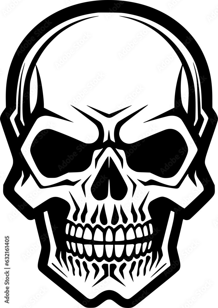 Skull | Minimalist and Simple Silhouette - Vector illustration Skull | Minimalist and Simple Silhouette - Vector illustration