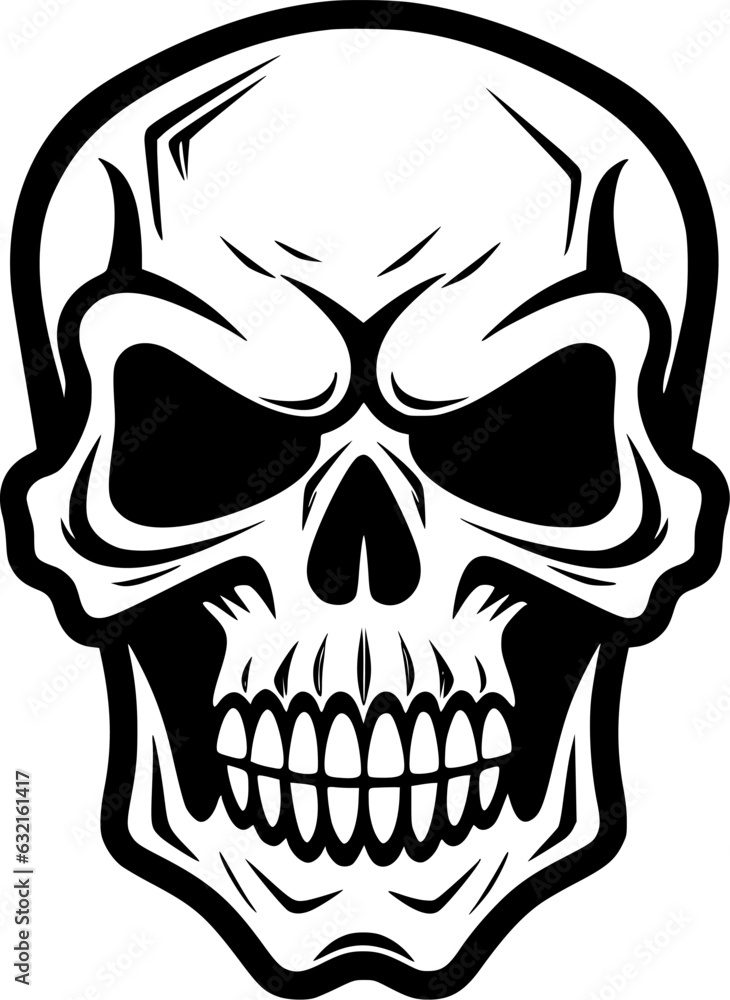 Fototapeta premium Skull - High Quality Vector Logo - Vector illustration ideal for T-shirt graphic