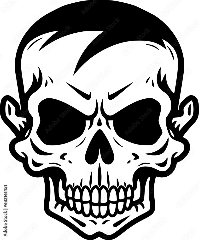 Skull - Minimalist and Flat Logo - Vector illustration Skull - Minimalist and Flat Logo - Vector illustration