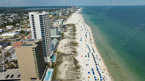 Gulf Shores, Alabama skyline, gulf shores alabama aerial, gulf of mexico, gulf shores, gulf shores alabama skyline, gulf shores alabama, gulf shores alabama beach, hotels, alabama