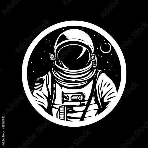 Astronaut | Minimalist and Simple Silhouette - Vector illustration