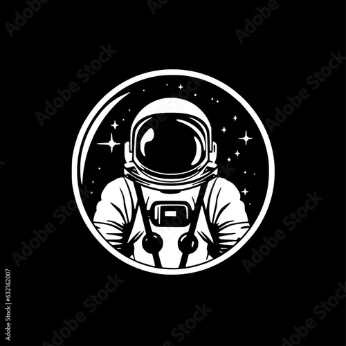 Astronaut | Minimalist and Simple Silhouette - Vector illustration
