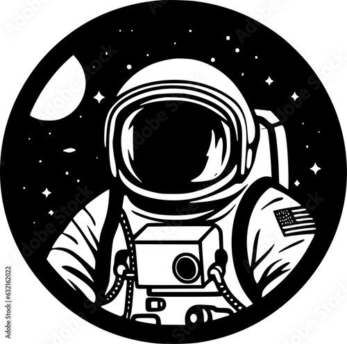 Astronaut - High Quality Vector Logo - Vector illustration ideal for T-shirt graphic