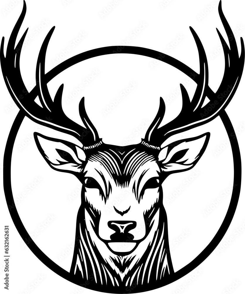 Naklejka premium Dear | Minimalist and Simple Silhouette - Vector illustration