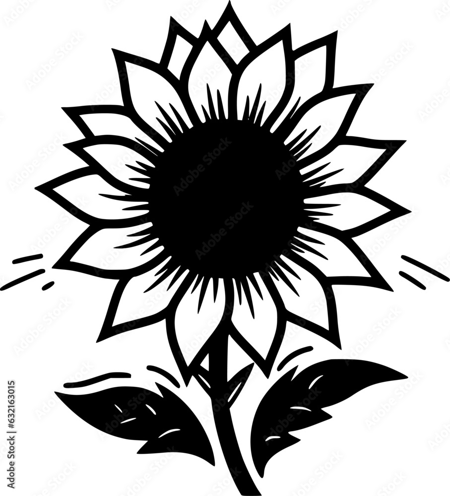 Fototapeta premium Flower - High Quality Vector Logo - Vector illustration ideal for T-shirt graphic