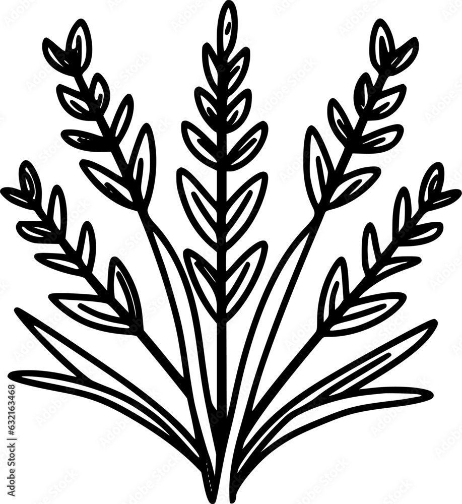 Lavender - Minimalist and Flat Logo - Vector illustration Lavender - Minimalist and Flat Logo - Vector illustration
