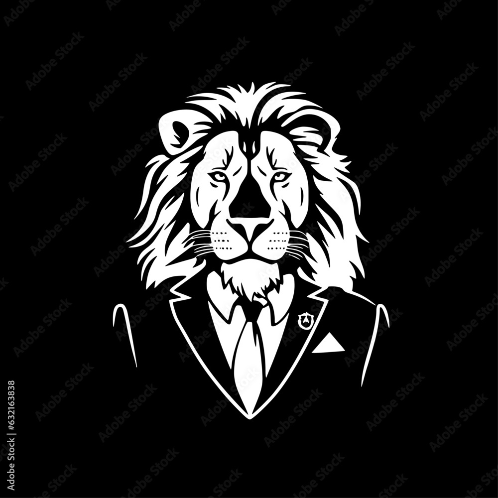 Lion | Minimalist and Simple Silhouette - Vector illustration