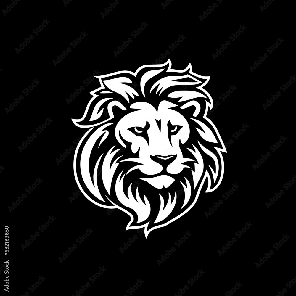 Fototapeta premium Lion - Minimalist and Flat Logo - Vector illustration