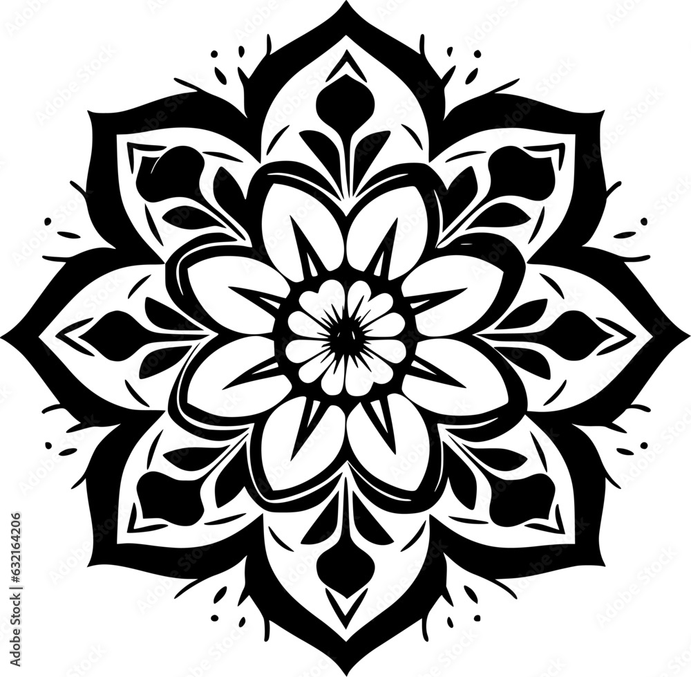 Mandala - Minimalist and Flat Logo - Vector illustration Mandala - Minimalist and Flat Logo - Vector illustration